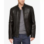 Men's Leather Moto Jacket