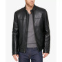Men's Leather Moto Jacket