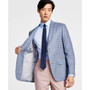 Men’s Ultraflex Classic-Fit Patterned Linen Sportcoats