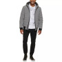 Men's Quilted Hooded Bomber Jacket