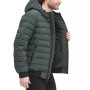 Men's Quilted Hooded Bomber Jacket