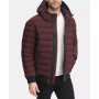 Men's Quilted Hooded Bomber Jacket