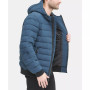 Men's Quilted Hooded Bomber Jacket