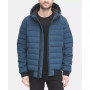Men's Quilted Hooded Bomber Jacket