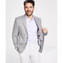 Men's Classic-Fit UltraFlex Stretch Grey Plaid Sport Coat