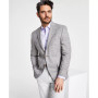 Men's Classic-Fit UltraFlex Stretch Grey Plaid Sport Coat
