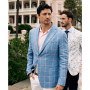 Slim Fit Patterned Linen Sportcoats