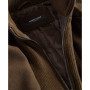 Men's Double Breasted Wool Blend Peacoat with Bib
