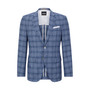 Men's Slim-Fit Checked Wool Blend Jacket