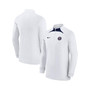 Men's White Paris Saint-Germain Strike Drill Performance Raglan Quarter-Zip Long Sleeve Top