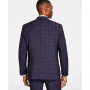 Men's Modern Fit Wool-Blend Plaid Suit Jacket