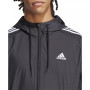 Men's Essentials Woven Three-Stripes Logo Windbreaker