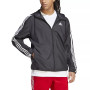 Men's Essentials Woven Three-Stripes Logo Windbreaker
