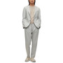 Men's Slim-Fit Jacket in Striped Stretch Cloth