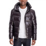 Men's Shiny Hooded Puffer Jacket, Created for Macy's