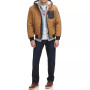 Men's Diamond Quilted Faux Sherpa Lined Jacket