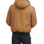 Men's Diamond Quilted Faux Sherpa Lined Jacket