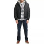 Men's Diamond Quilted Faux Sherpa Lined Jacket