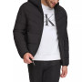 Men's Chevron Stretch Jacket With Sherpa Lined Hood