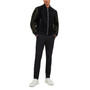 Men's Leather Bomber Jacket