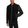 Men's Leather Bomber Jacket