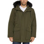 Men's Utility Parka with Faux-Fur Trimmed Hood