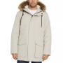 Men's Utility Parka with Faux-Fur Trimmed Hood