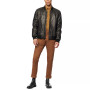 Men's Summit Leather Bomber Jacket