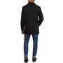 Men's Classic-Fit Car Coat with Faux-Leather Trim