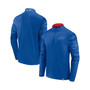 Men's Branded Royal, Red Buffalo Bills Ringer Quarter-Zip Jacket