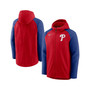 Men's Red and Royal Philadelphia Phillies Authentic Collection Full-Zip Hoodie Performance Jacket
