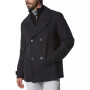 Men's Danton Peacoat with Inset Bib