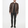 Men's Bonded Leather Varsity Jacket