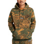Men's Allover Printed Kangaroo Pocket Pullover Hoodie