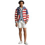 Men's Flag-Print Hooded Jacket