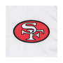 Men's White San Francisco 49ers Throwback Warm Up Pitch Satin Full-Snap Varsity Jacket
