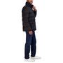 Men's Stand Collar Puffer Jacket with Bib