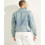 Men's Dillon Light-Wash Folded Collar Denim Jacket