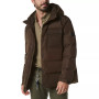 Men's Halifax Fabric Blocked Quilted Hooded Trucker Jacket