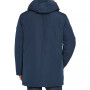 Men's Solid Parka with Fleece Lined Hood