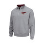 Men's Heathered Gray Virginia Tech Hokies Tortugas Team Logo Quarter-Zip Jacket