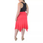 Plus Size Knee Length Elastic Waist Skirt