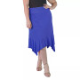 Plus Size Knee Length Elastic Waist Skirt
