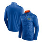 Fanatics Branded Men's Royal Florida Gators Depth Chart Camo Jacquard Quarter-Zip Jacket