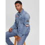 Men's Dillon Denim Jacket with Front Chest Pockets