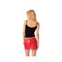Women's Pu Micro Mini Low Waist Skirt