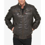 Men's Sherpa Lined Faux Leather Aviator Bomber
