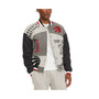 Men's Gray Toronto Raptors James Fleece Full-Snap Varsity Jacket