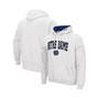 Men's White Notre Dame Fighting Irish Arch and Logo 3.0 Pullover Hoodie