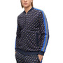 Men's Zip-Up Monogram Print Sweatshirt